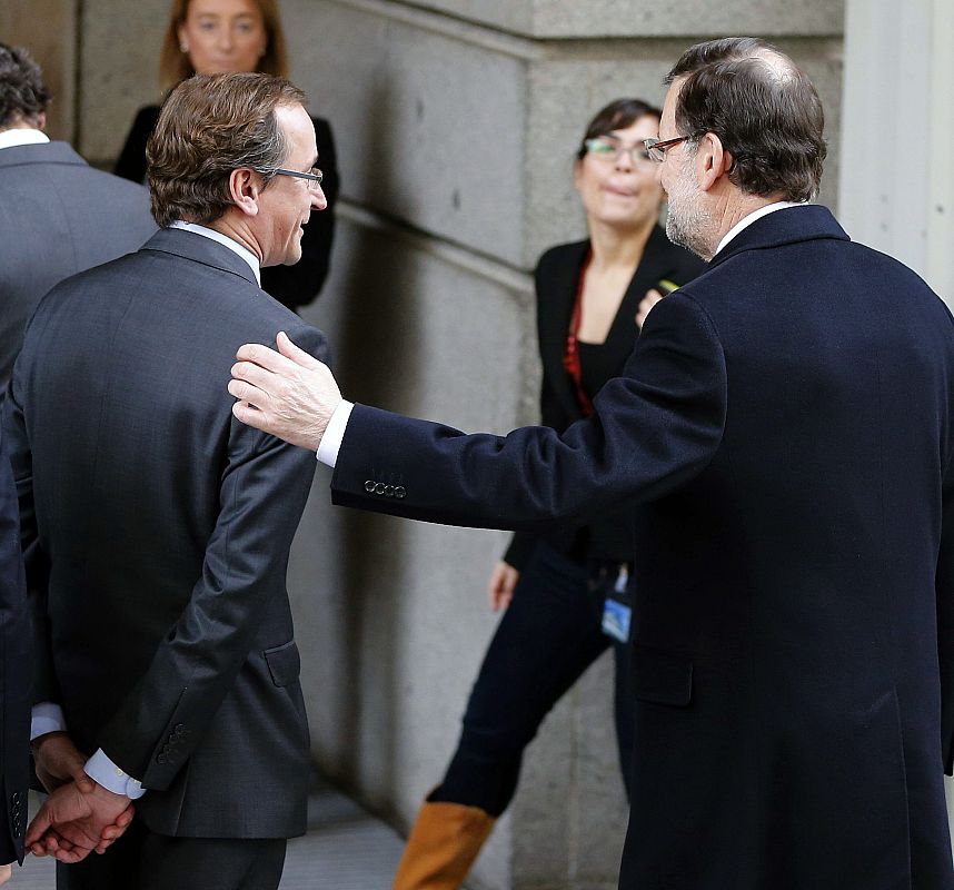 RAJOY LLEGA AL CONGRESO DONDE AFRONTA HOY SU PRIMER DEBATE DEL ESTADO DE LA NACIÓN