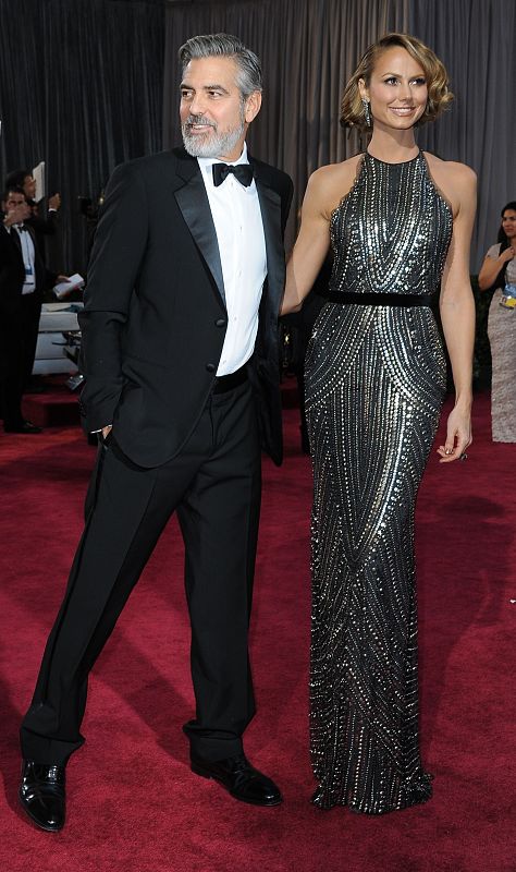 George Clooney y Stacy Keibler.