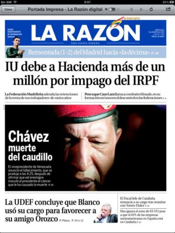 MUERE HUGO CHÁVEZ