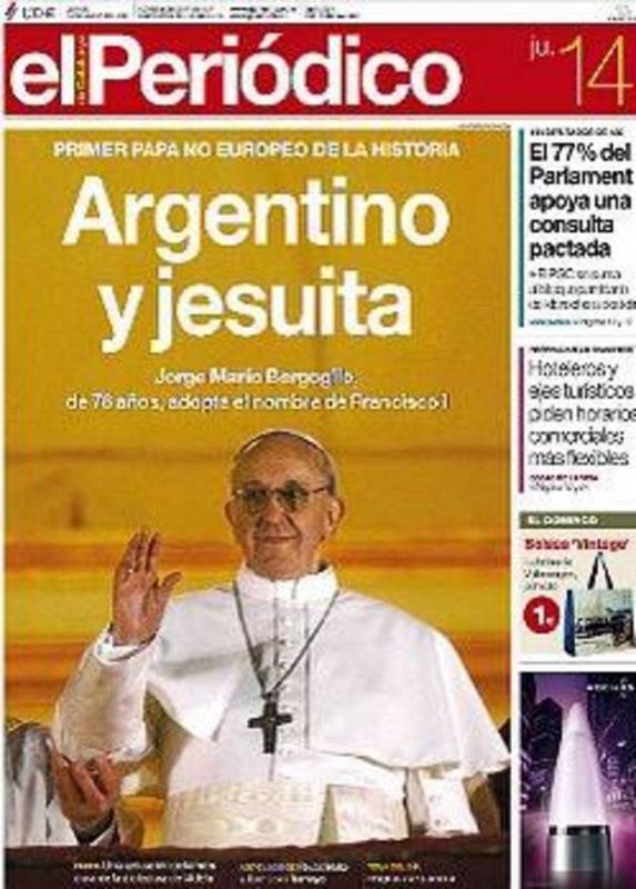 ELECCIÓN JORGE BERGOGLIO NUEVO PAPA FRANCISCO I