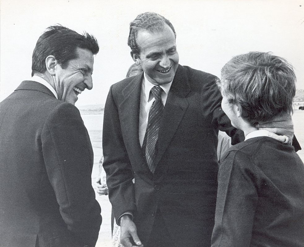 El príncipe Felipe con el expresidente del Gobierno Adolfo Suárez en 1979