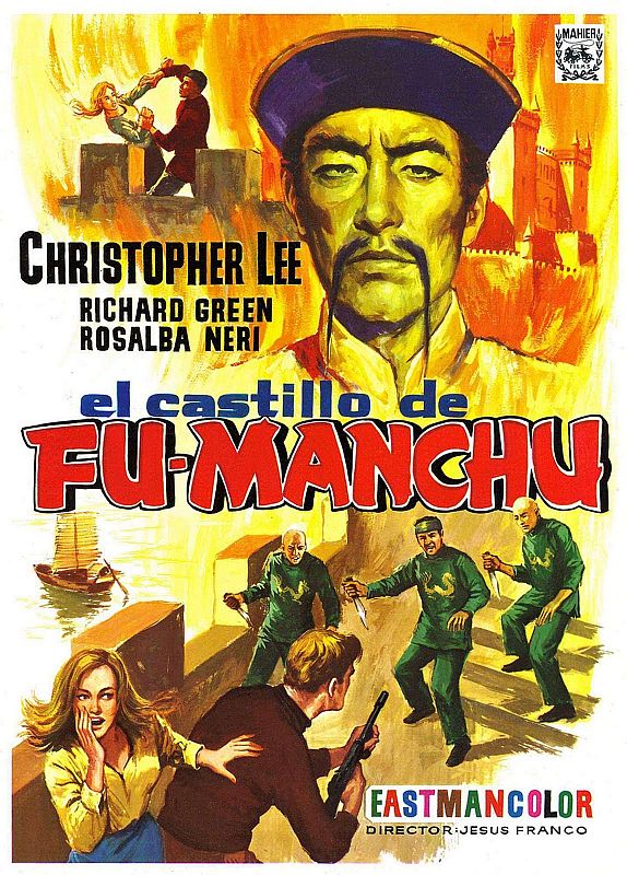 'Fu-Manchu' fue otro de los personajes que actualizó Jesús Franco, con el rostro de Christopher Lee