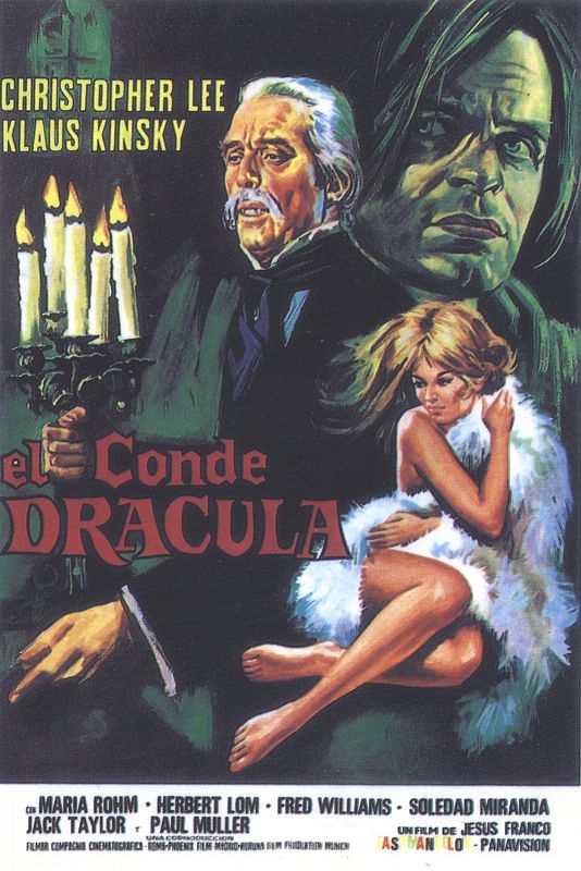 En 1970 Jess Franco dirigió a Christopher Lee y Klaus Kinski en 'El Conde Drácula'