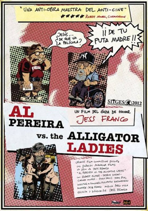 Cartel de la última película de Jess Franco, 'Al Pereira vs the aligator woman'