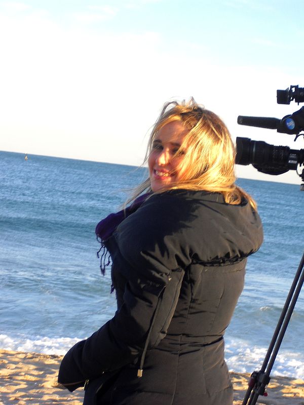 Carla, una de nuestras protagonistas, en la playa