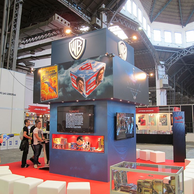 Stand de Warner Bross dedicado a Superman