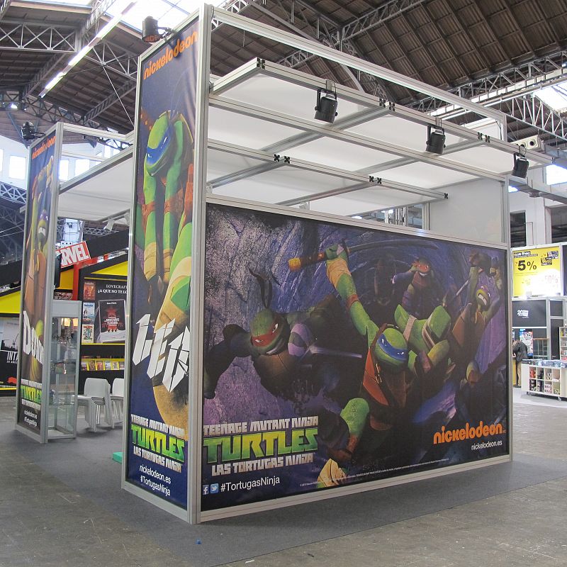 Stand de Nickelodeon con la nueva serie de animación de 'Las tortugas Ninja'