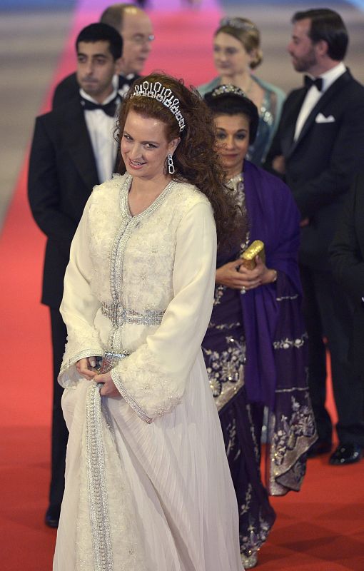 La princesa de Marruecos, Lalla Salma, en la cena de gala