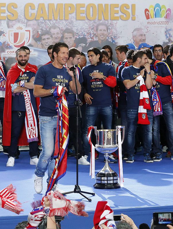ATLÉTICO MADRID CELEBRA CON LOS AFICIONADOS LA DÉCIMA COPA DEL REY