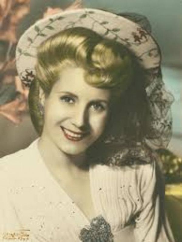 Foto coloreada de Eva Perón