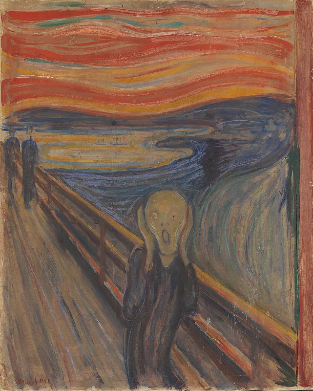 NOR anvendt Skrik, ENG anvendt The Scream