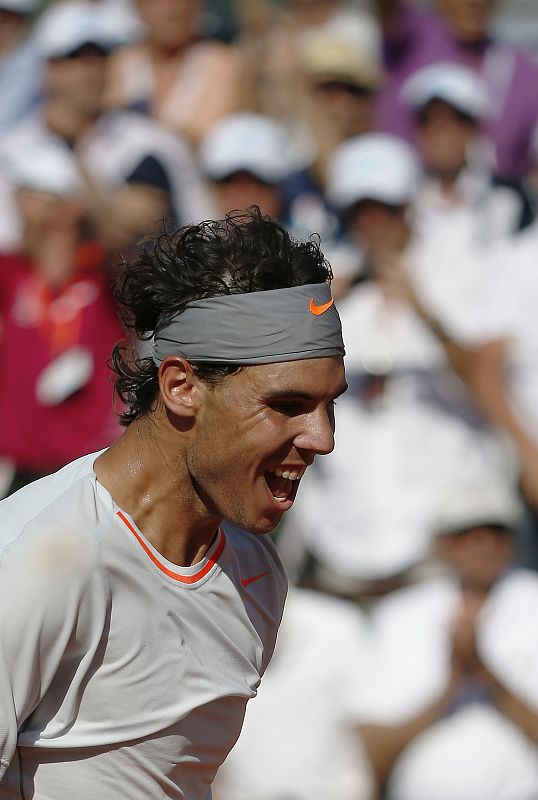 Rafa Nadal en la semifinal de Roland Garros en Paris