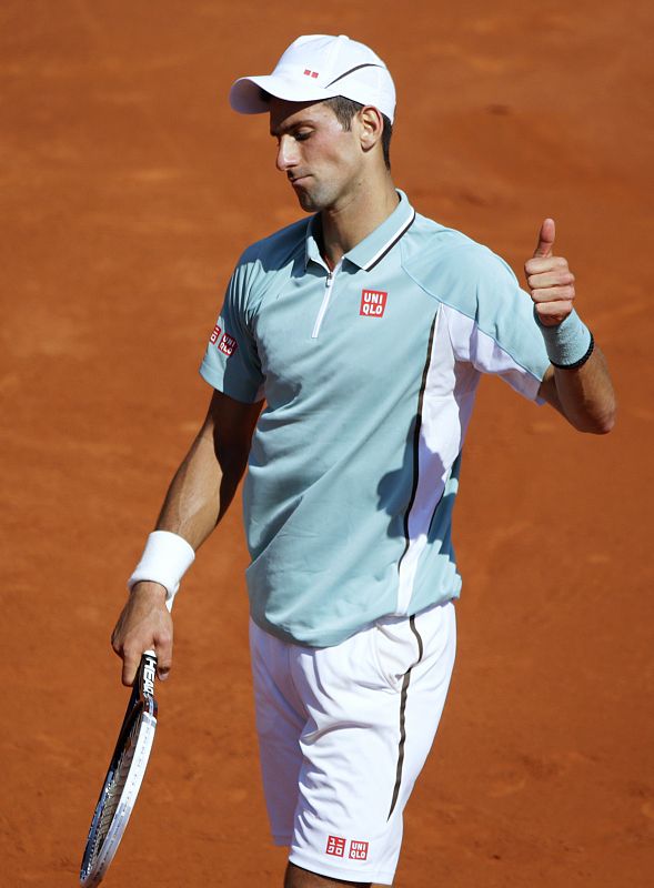 Djokovic después de la derrota contra Rafa Nadal en el partido de semifinal de Roland Garros