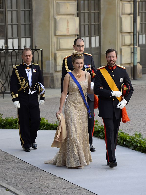 La princesa Estefanía de Luxemburgo junto al príncipe Guillermo de Luxemburgo.