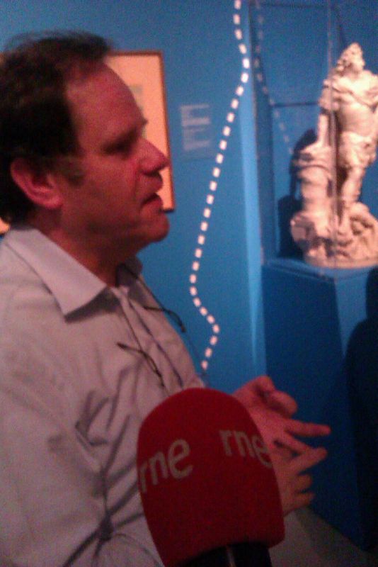 Renger de Bruin, comisario de la exposición 'Peace was made here', en el Museo Central de Utrecht