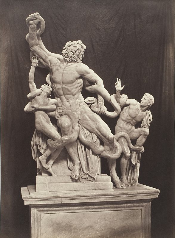 "El grupo de Laocoonte" (copia), de James Anderson, 1855-65.