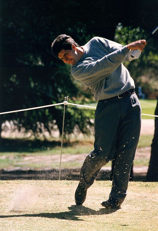 José María Olazabal durante un torneo