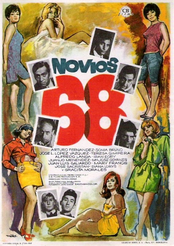 Cartel de la película Novios 68