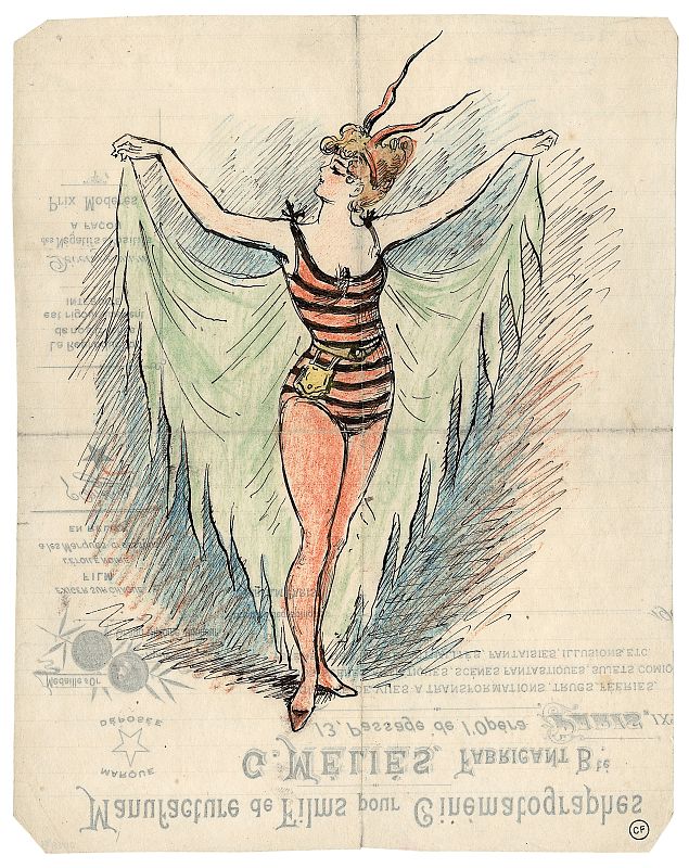 Georges Méliès. Proyecto de vestuario para la película Le Cake-Walk infernal [El cakewall infernal], 1903.