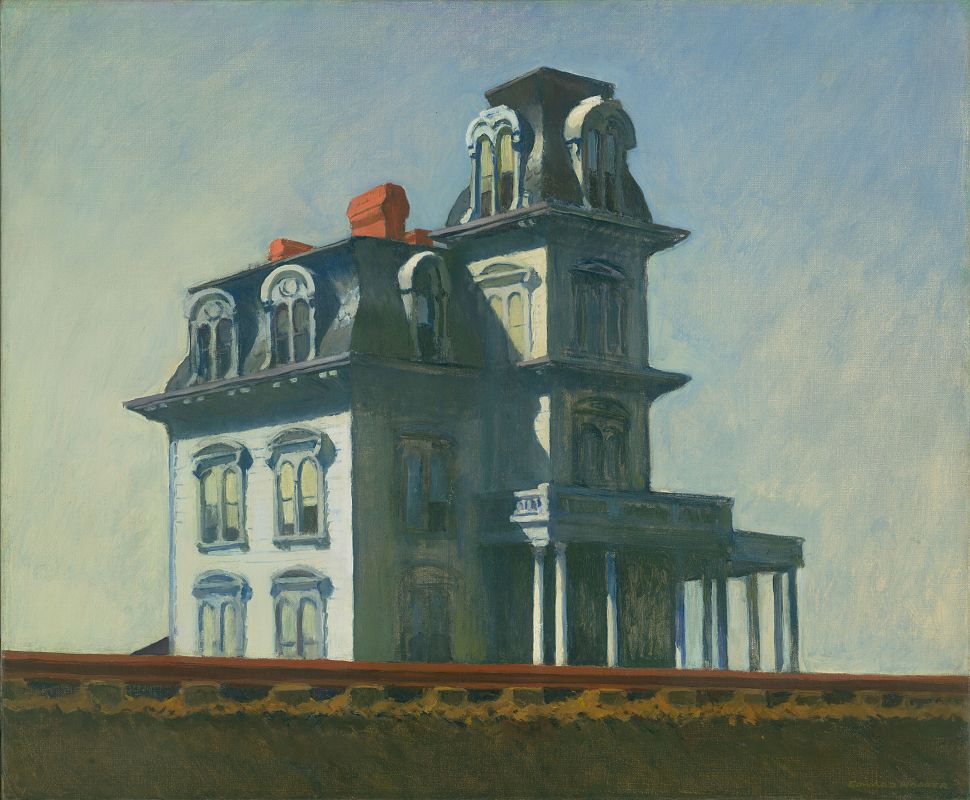 'Casa junto a la vía del tren' (1925). Edward Hopper.
