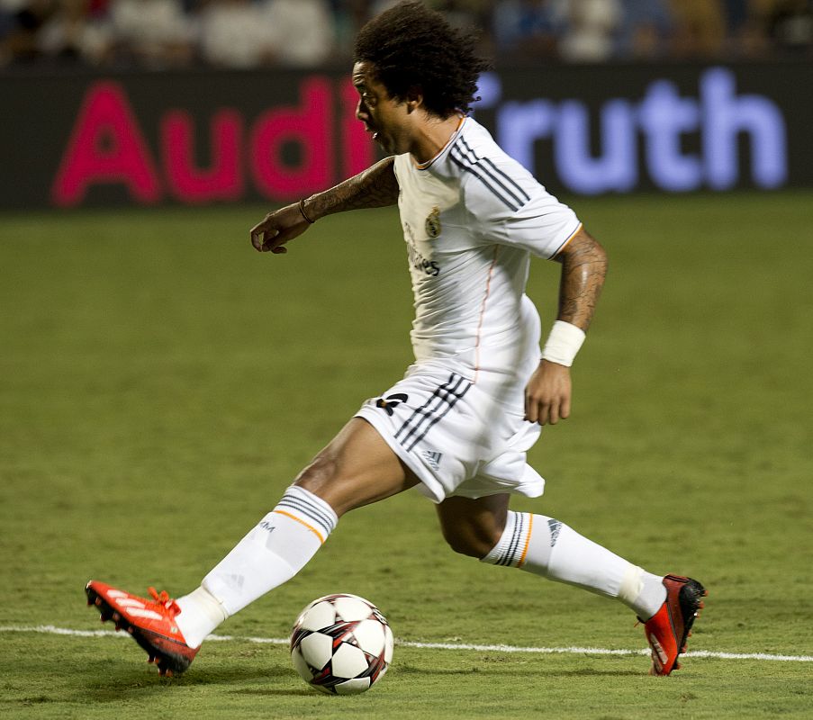 El lateral brasileño Marcelo, uno de los protagonistas del partido junto a Ronaldo