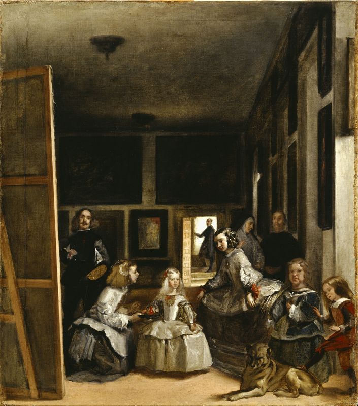 THE HOUSEHOLD OF PHILIP IV or LAS MENINAS by Juan Bautista Martinez del Mazo (c1612-15-1667) after Diego Velazquez (1599 - 1660), at Kingston Lacy, Dorset