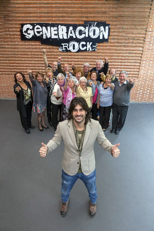Melendi y los particpantes de "Generación Rock"