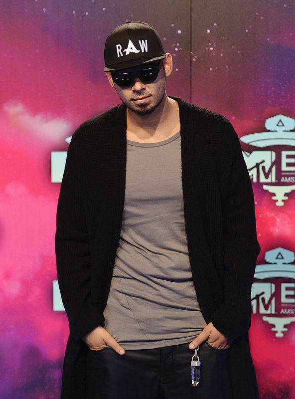El DJ holandés Afrojack llega a los premios de la EMA de MTV en la capital holandesa