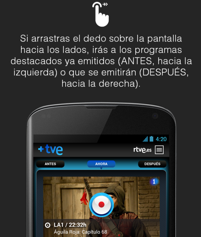 Cómo usar +TVE en teléfonos Android - 2