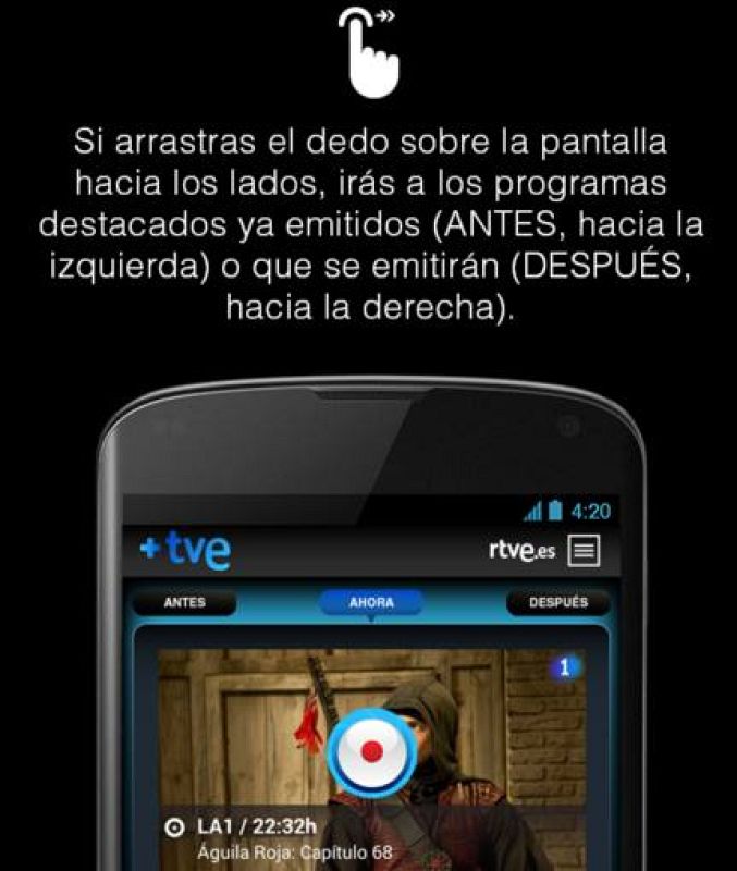 Cómo usar +TVE en teléfonos Android - 2
