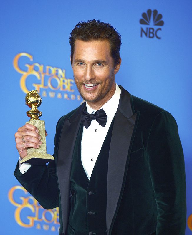 Matthew McConaughey premio a mejor actor por su papel en 'Dallas Buyer Club' .