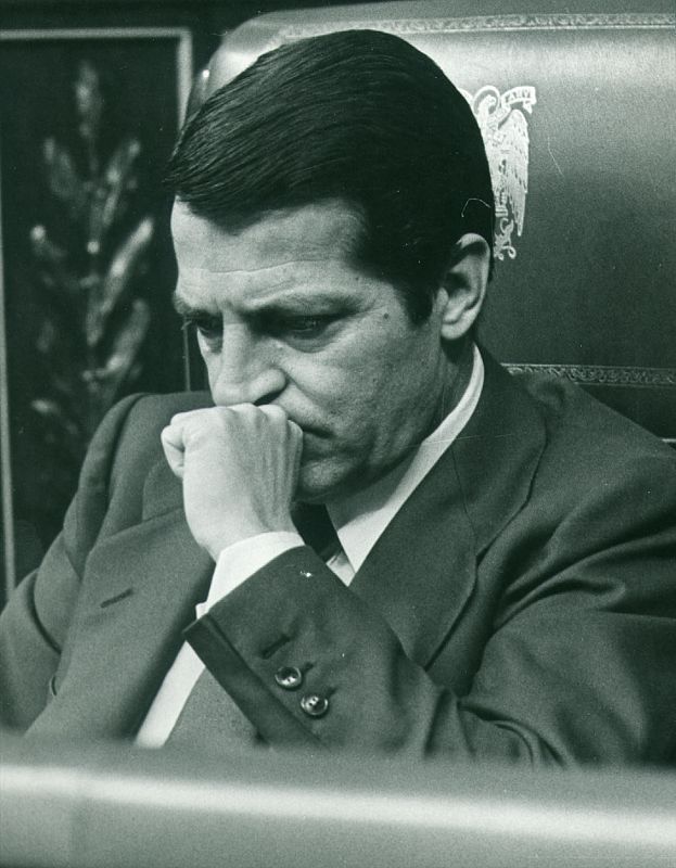 Adolfo Suárez en el Congreso.