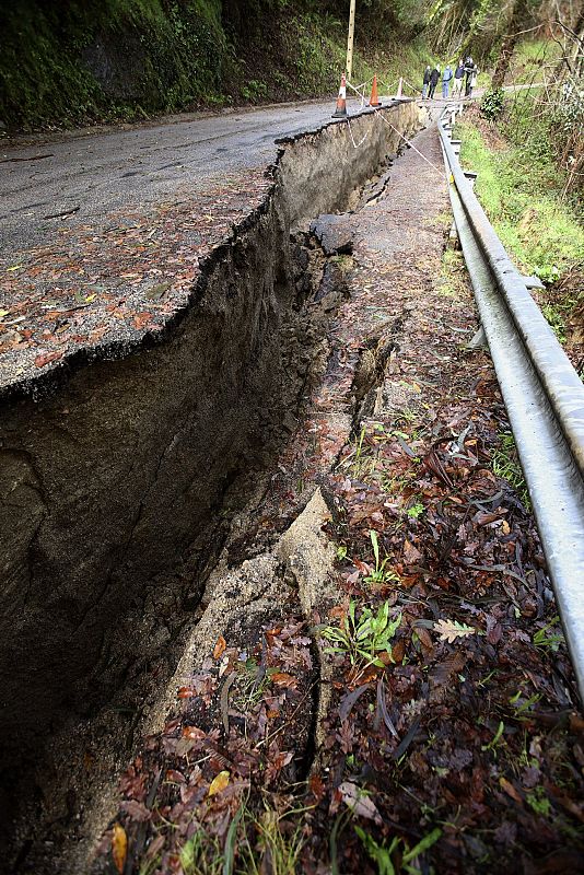 EFECTOS DEL TEMPORAL EN CARRETERA DE MOS