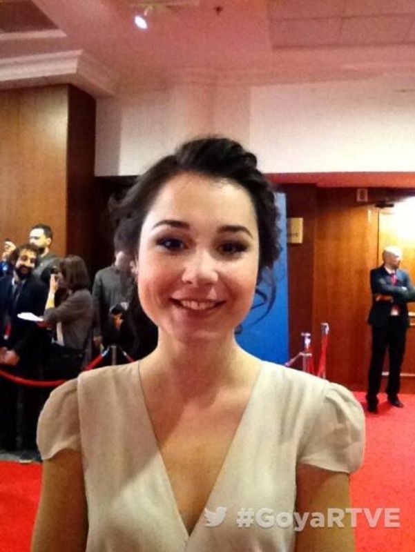 La actriz Nadia de Santiago, nominada a mejor actriz revelación por 'Trece Rosas'.