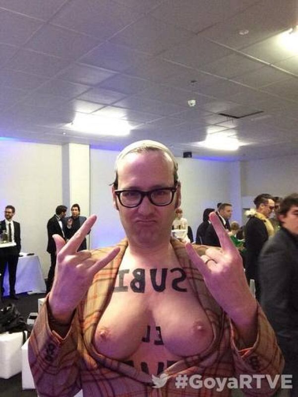 Joaquín Reyes, en el backstage.  