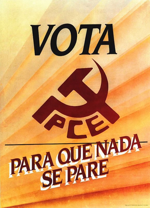 Otro de los carteles de 1982 que pedían el voto para el PCE