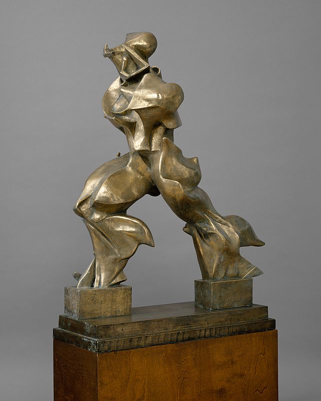 'Formas únicas de continuidad en Espacio (Forme uniche della continuità nello spazio)', de Umberto Boccioni (1913)