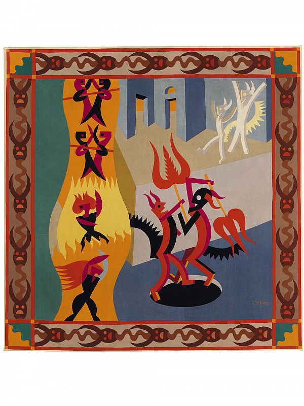 'Diablillos Negros y Blancos, Danza de Diablos (Diavoletti neri e bianchi, Danza di diavoli)', de Fortunato Depero (1922¿23)