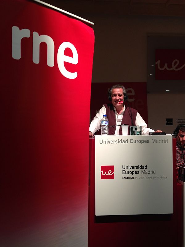 Chema Abad y su equipo han visitado este lunes 24 de marzo la Universidad Europea de Madrid, desde donde han realizado en directo 'Radiogaceta de los deportes'.