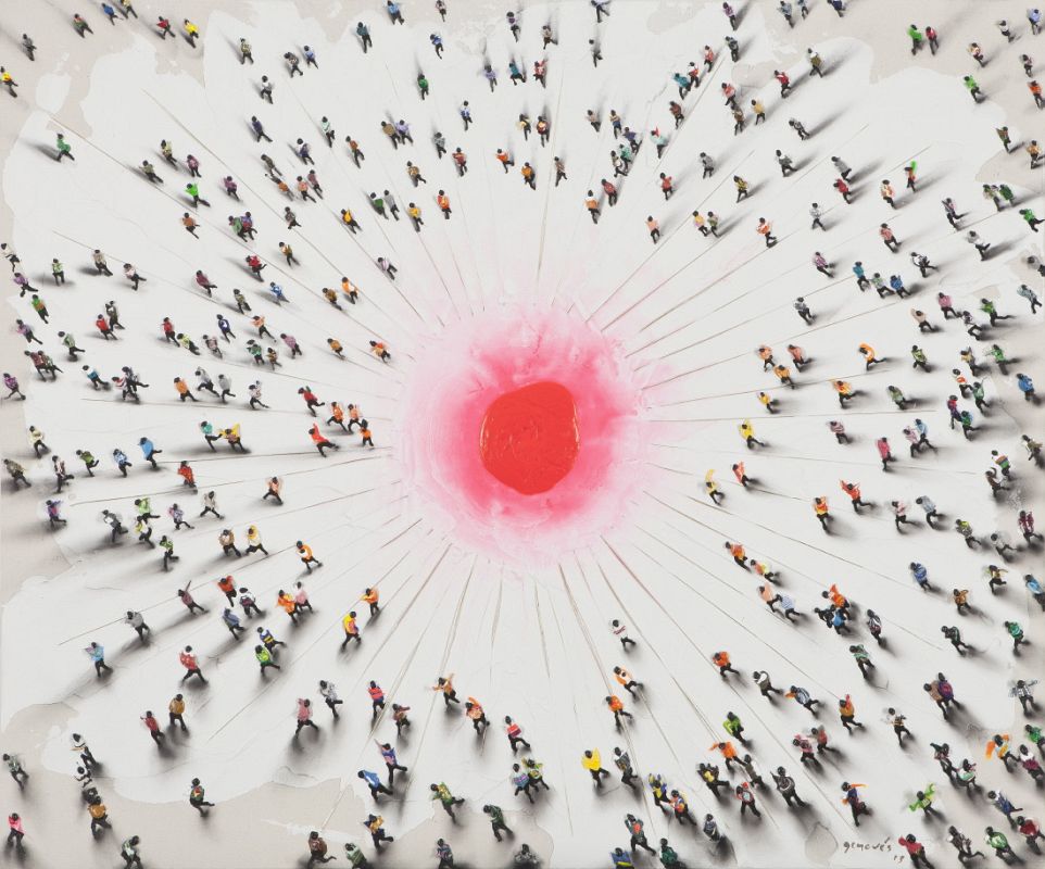 "Encendido", 2013acrílico s/ tela s/ tabla100 x 120 cm