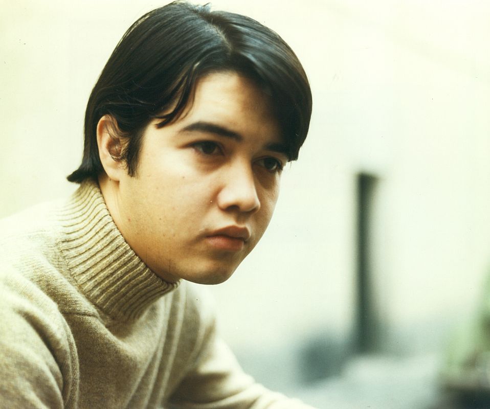 El músico Junior cuando todavía era un adolescente y empezaba su carrera musical