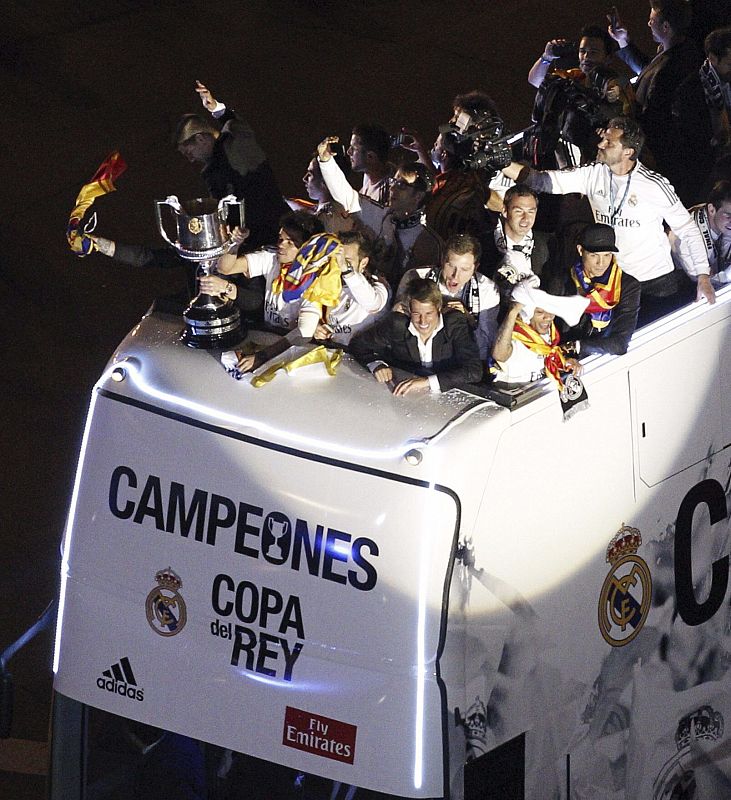 CELEBRACIÓN AFICIÓN MADRIDISTA EN CIBELES