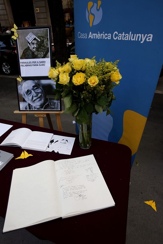 GABO ESTA PRESENTE TAMBIÉN EN LA MEMORIA DE LOS BARCELONESES EN SANT JORDI