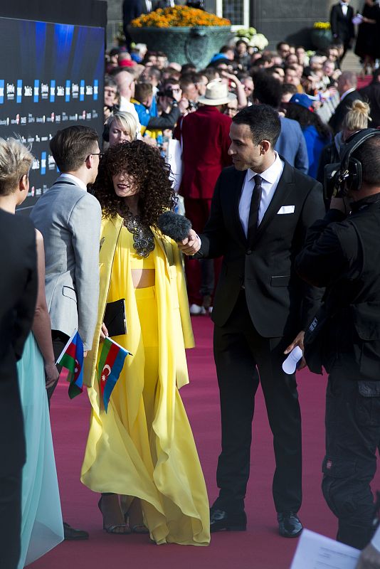 Dilara Kazimova en la Welcome Party de Eurovisión