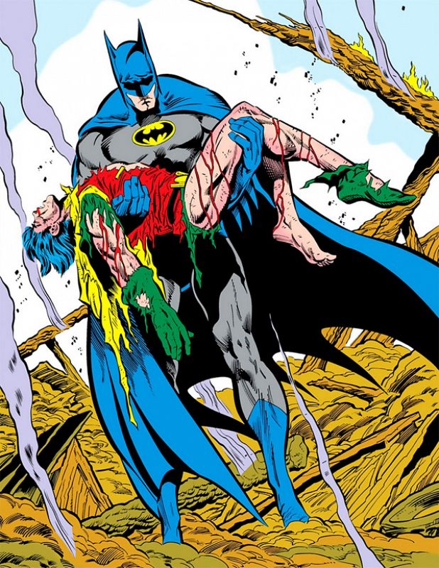 En 1988 los lectores votaron la muerte del segundo Robin (Jason Todd) a manos del Joker 