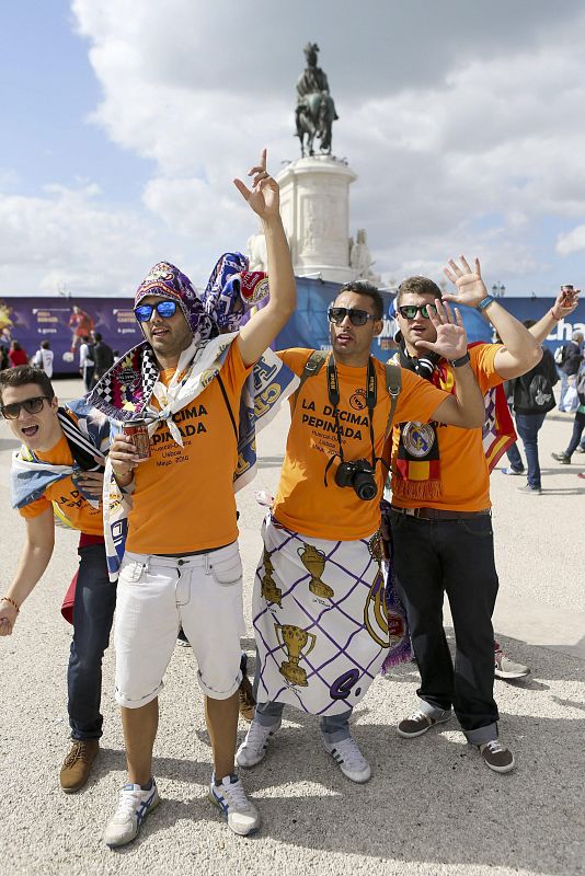 Blancos que visten de naranja y que esperan que esta sea la ansiada final de la Décima Champions.