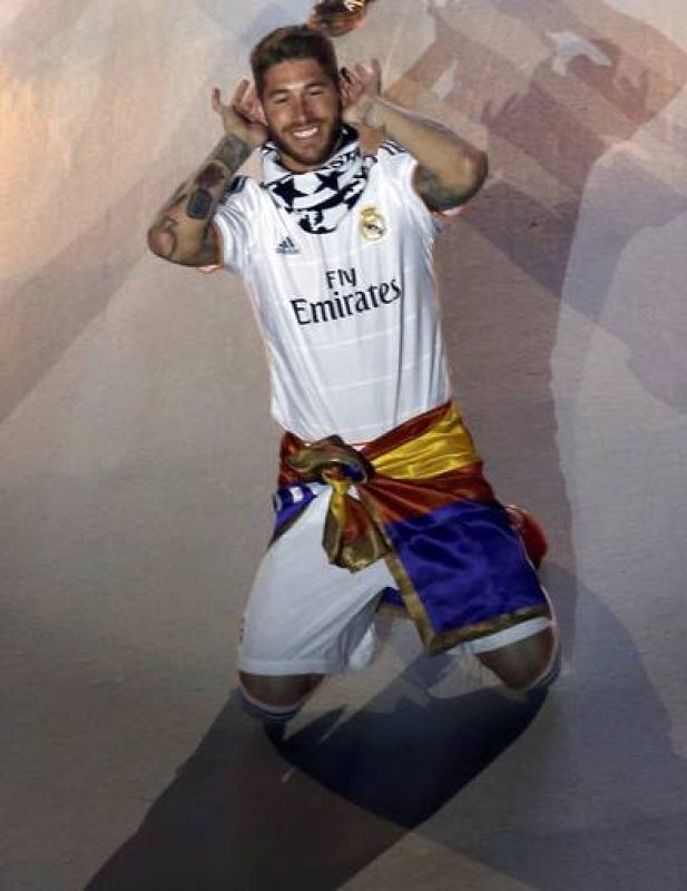 El agradecimiento de Ramos al público.