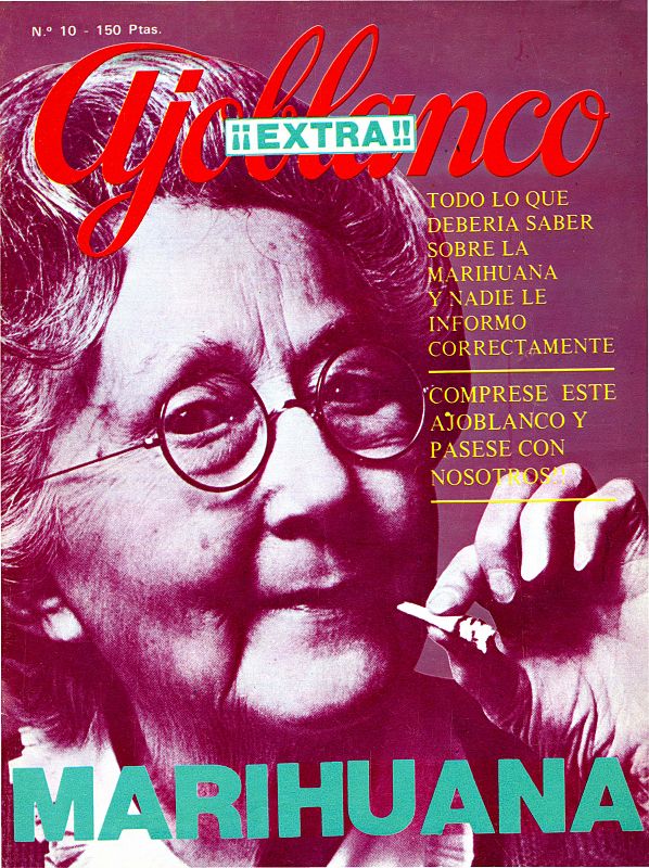 Portada del especial nº 10 de 'Ajoblanco', dedicado a la marihuana