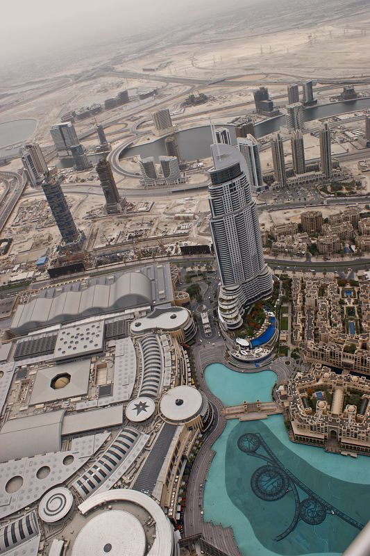 Vistas desde la plataforma de observación del Burj Khalifa