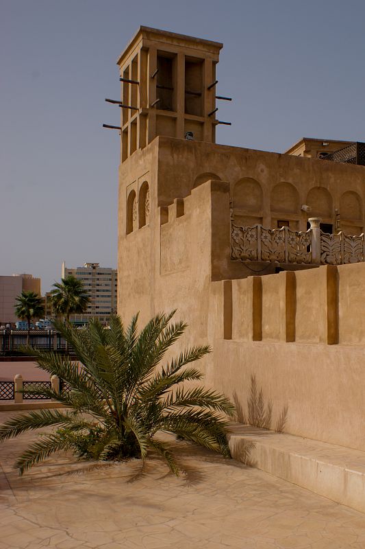 Torre de viento en el barrio histórico de Bastakiya